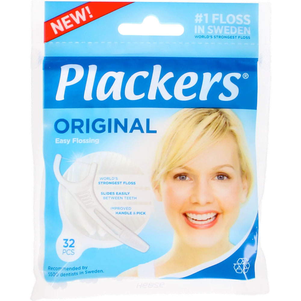 Plackers Original Flosser Zahnseide-Aufhänger 32 Stk