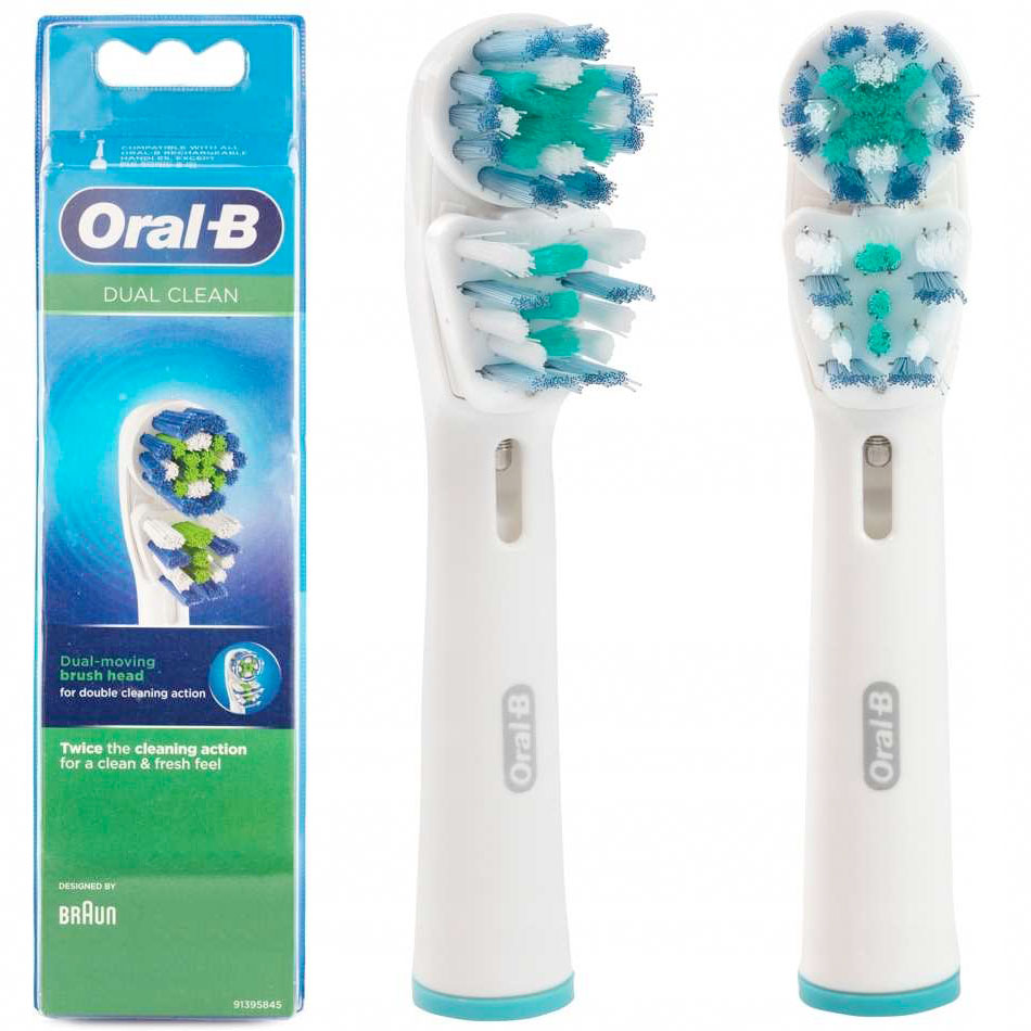 Oral-B Dual Clean Børstehoveder 2 stk.