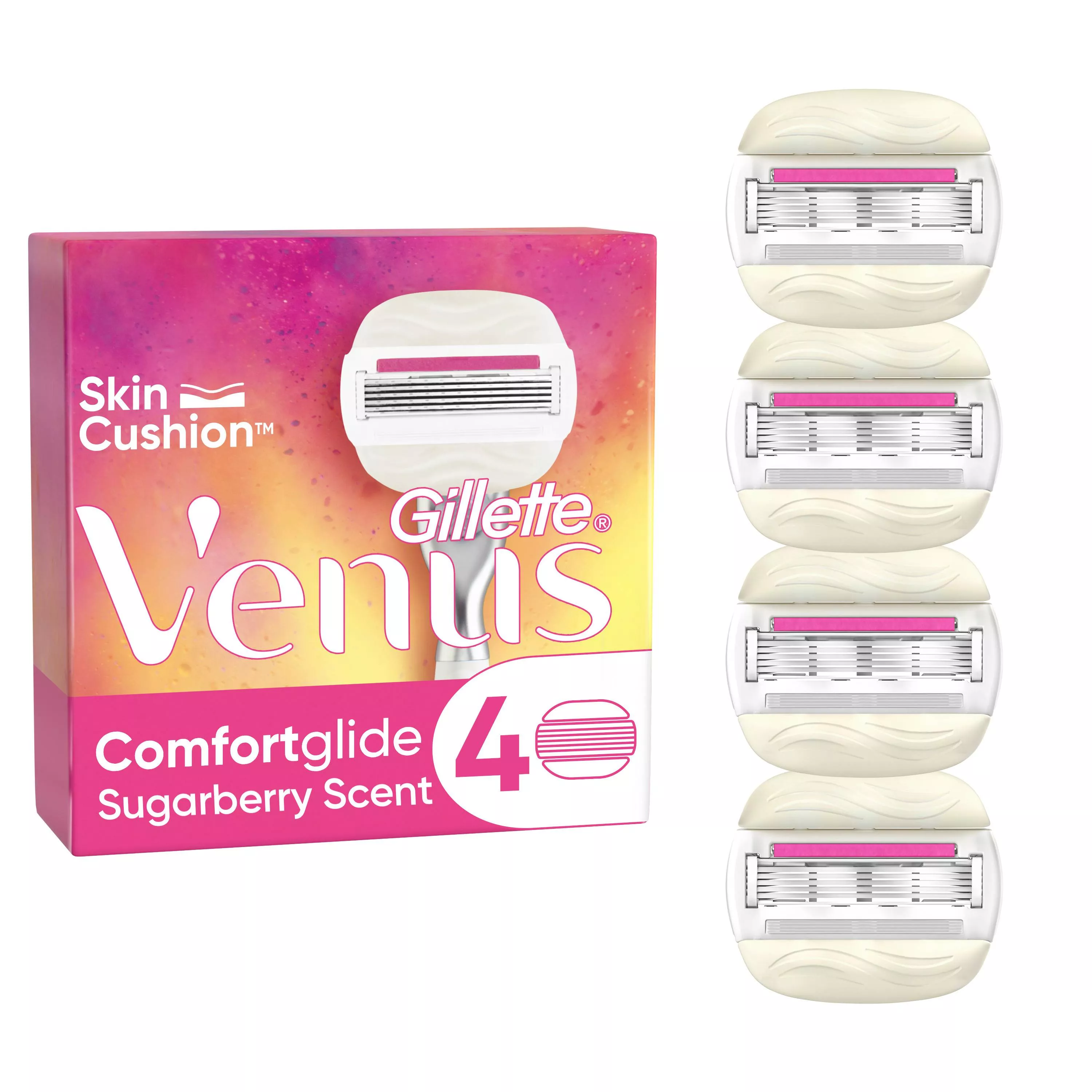 Gillette Venus Comfortglide Sugarberry Scent 4 Stk. Rasierklingen