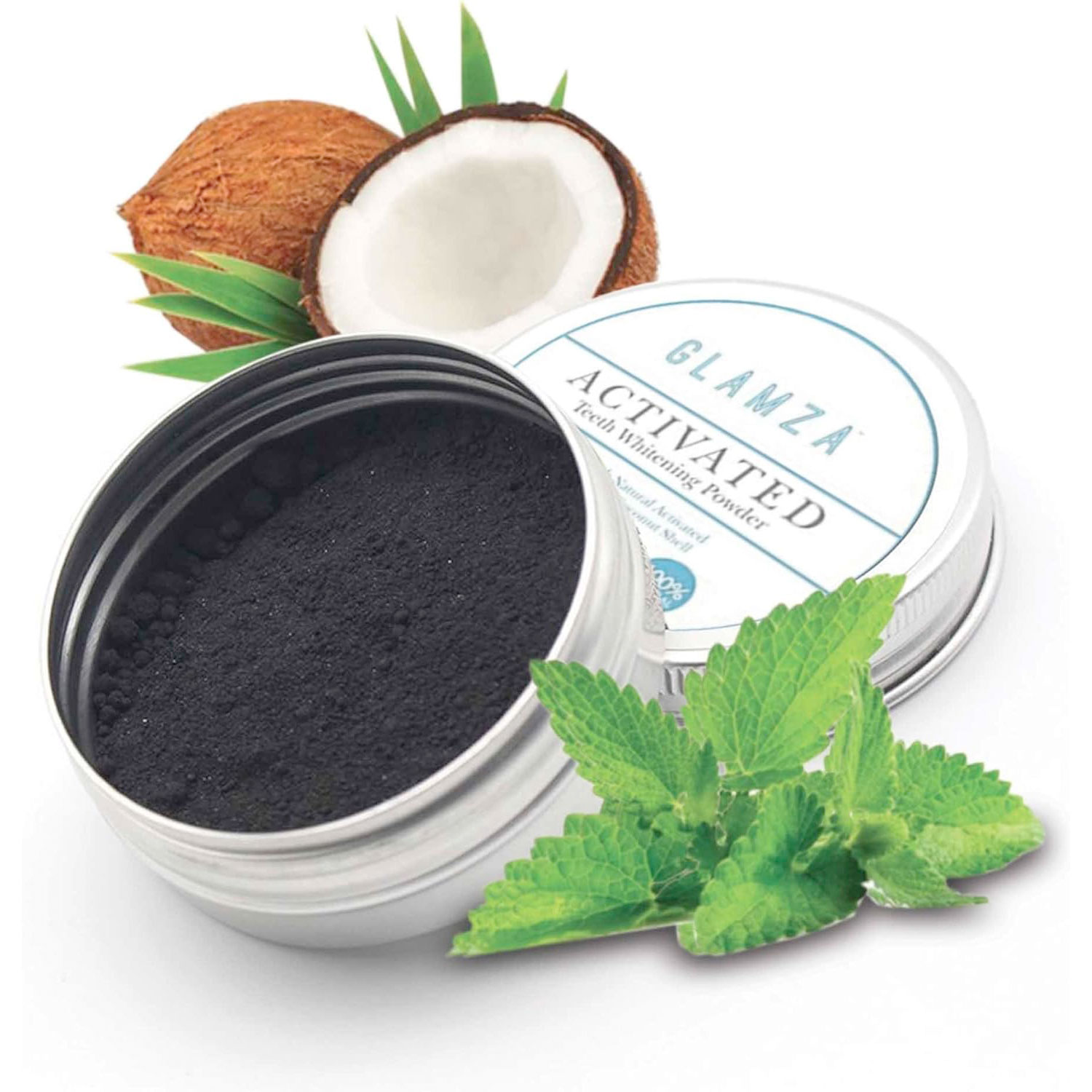 Zahnpasta Kohlepulver Glamza Carbon Mint 15 gr.