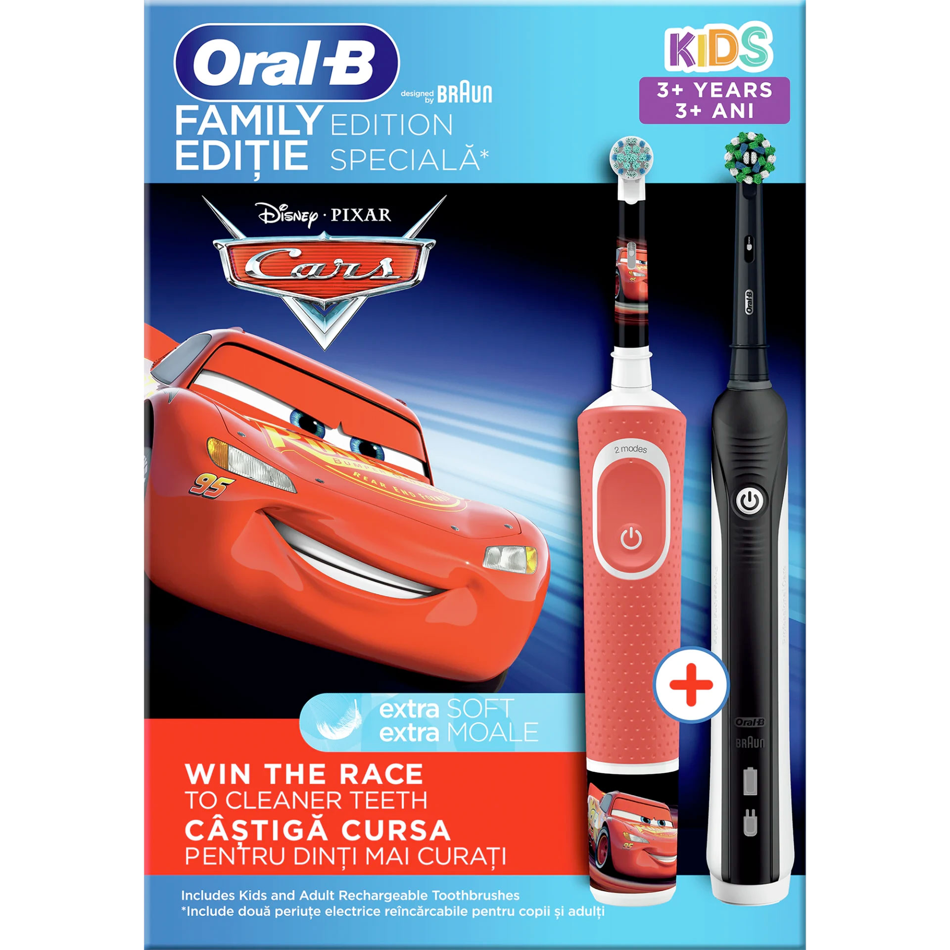 Oral-B Family Edition Pro 700 + Cars Elektrische Zahnbürsten DUO