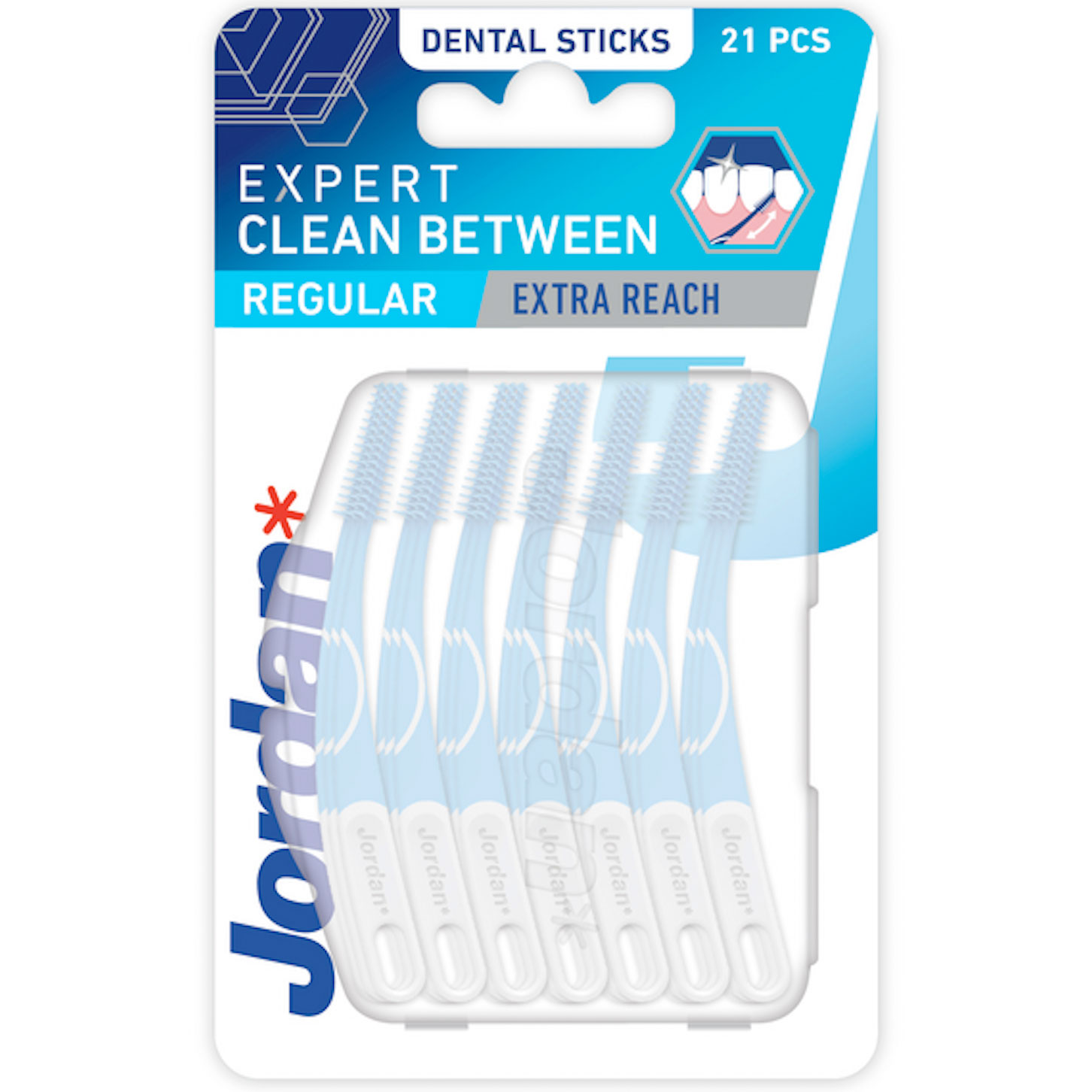Jordan Expert Sticks Soft Toothpicks Gap Regular 21 Stk.