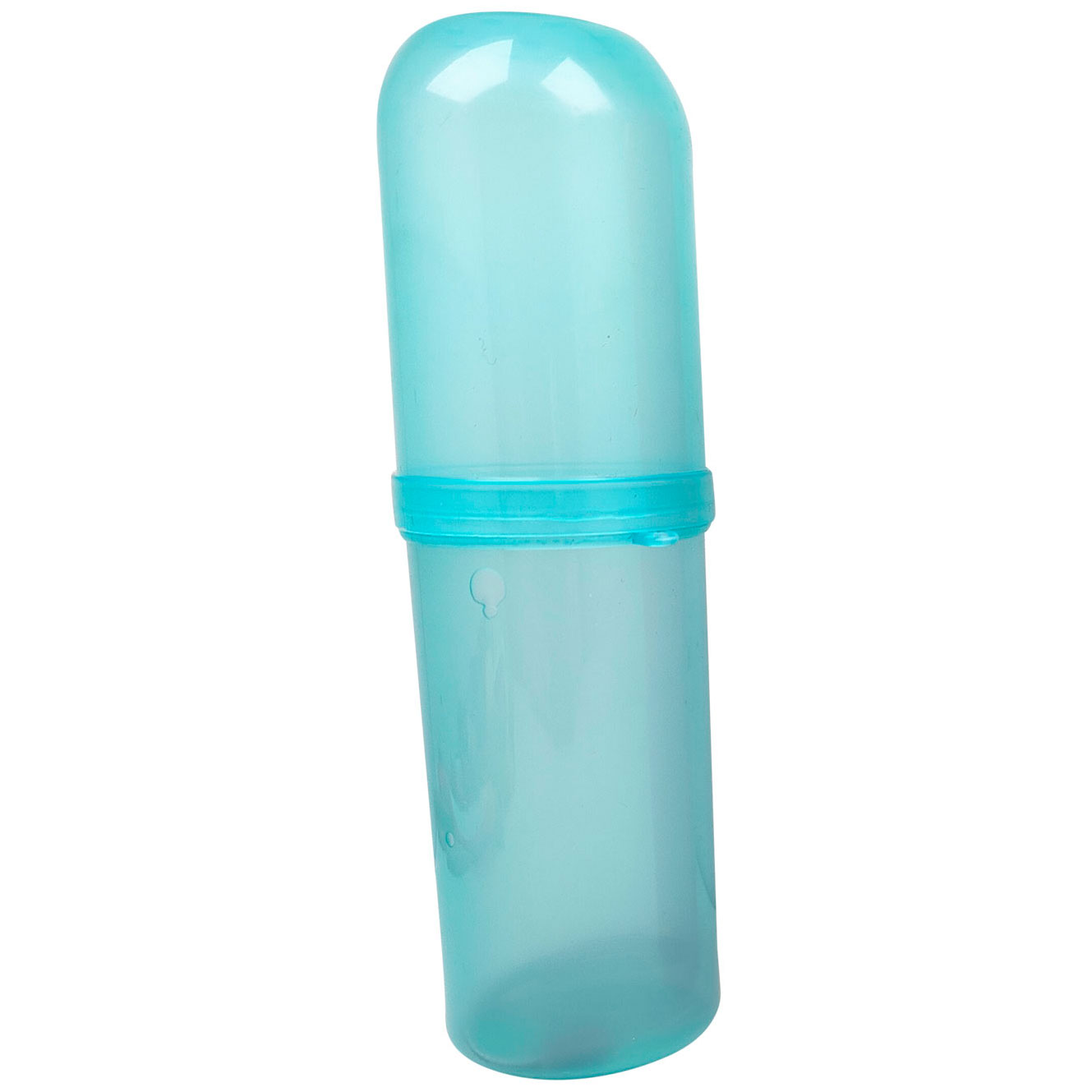 Rejse-etui Til Tandbørste og Tandpasta Transparent BLÅ