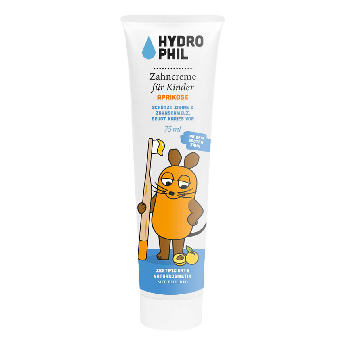 Naturlig Børnetandpasta Hydrophil Apricot 75 ml