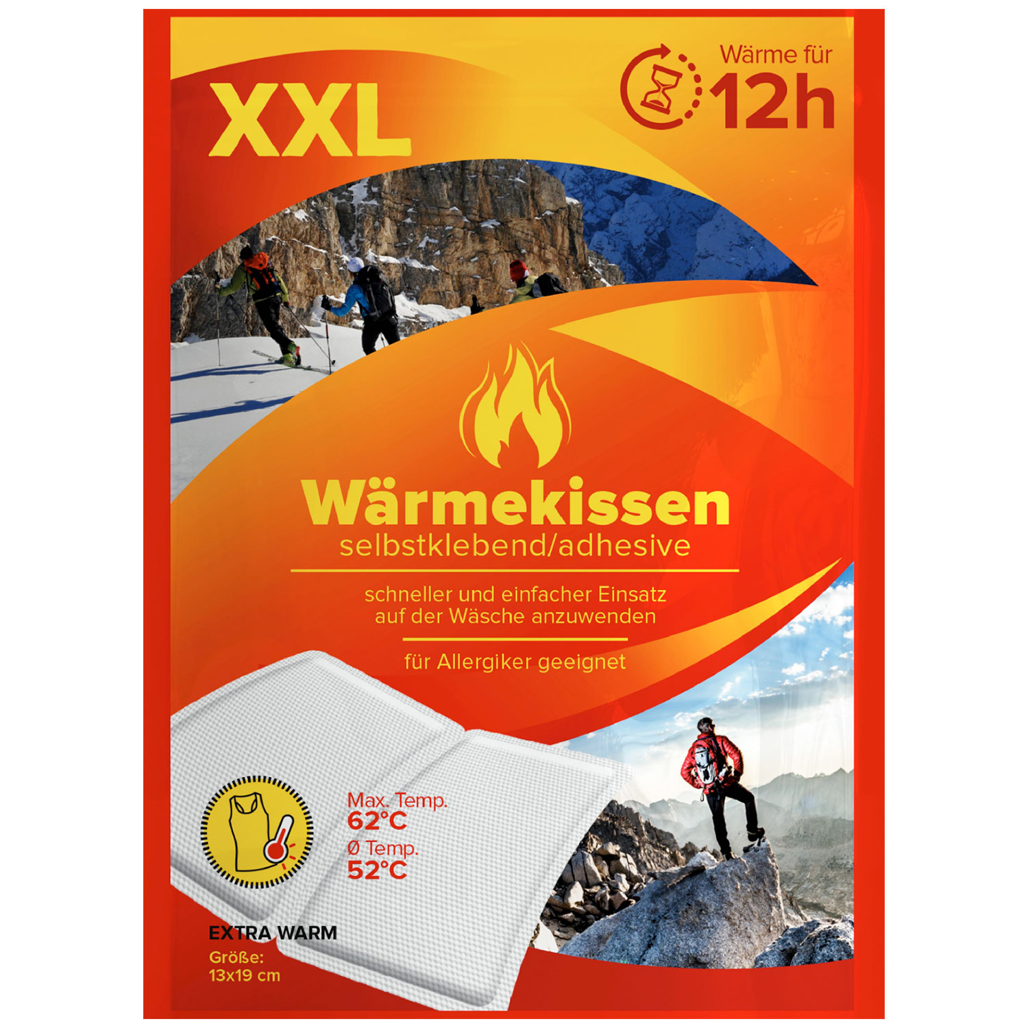 Varmeplaster XXL Wärmekissen 13 x 19 cm