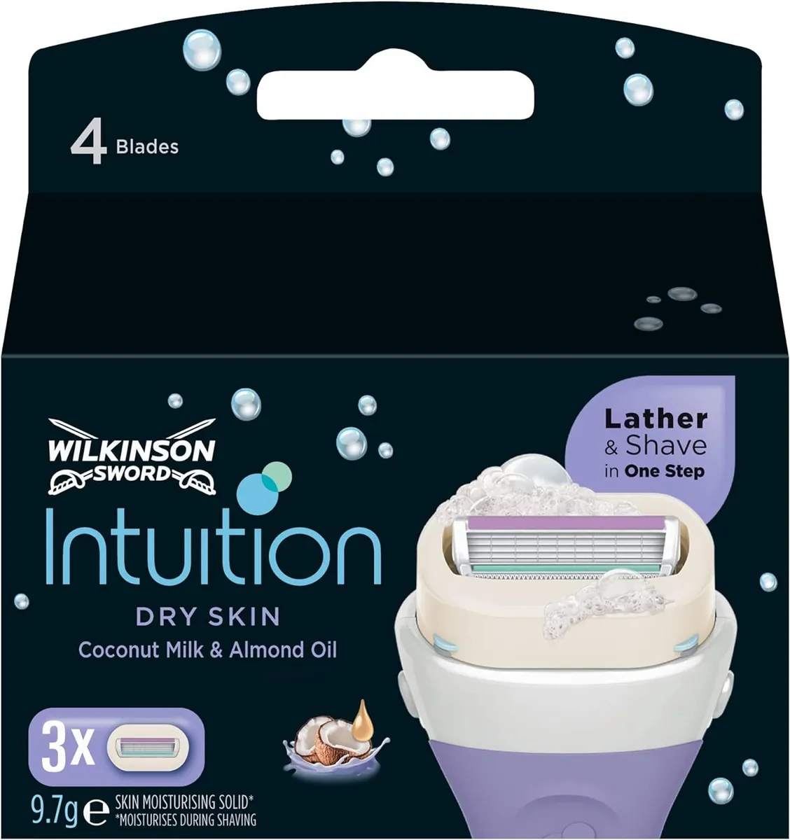 Wilkinson Sword Barberblade Woman Intuition Dry Skin 3 stk.