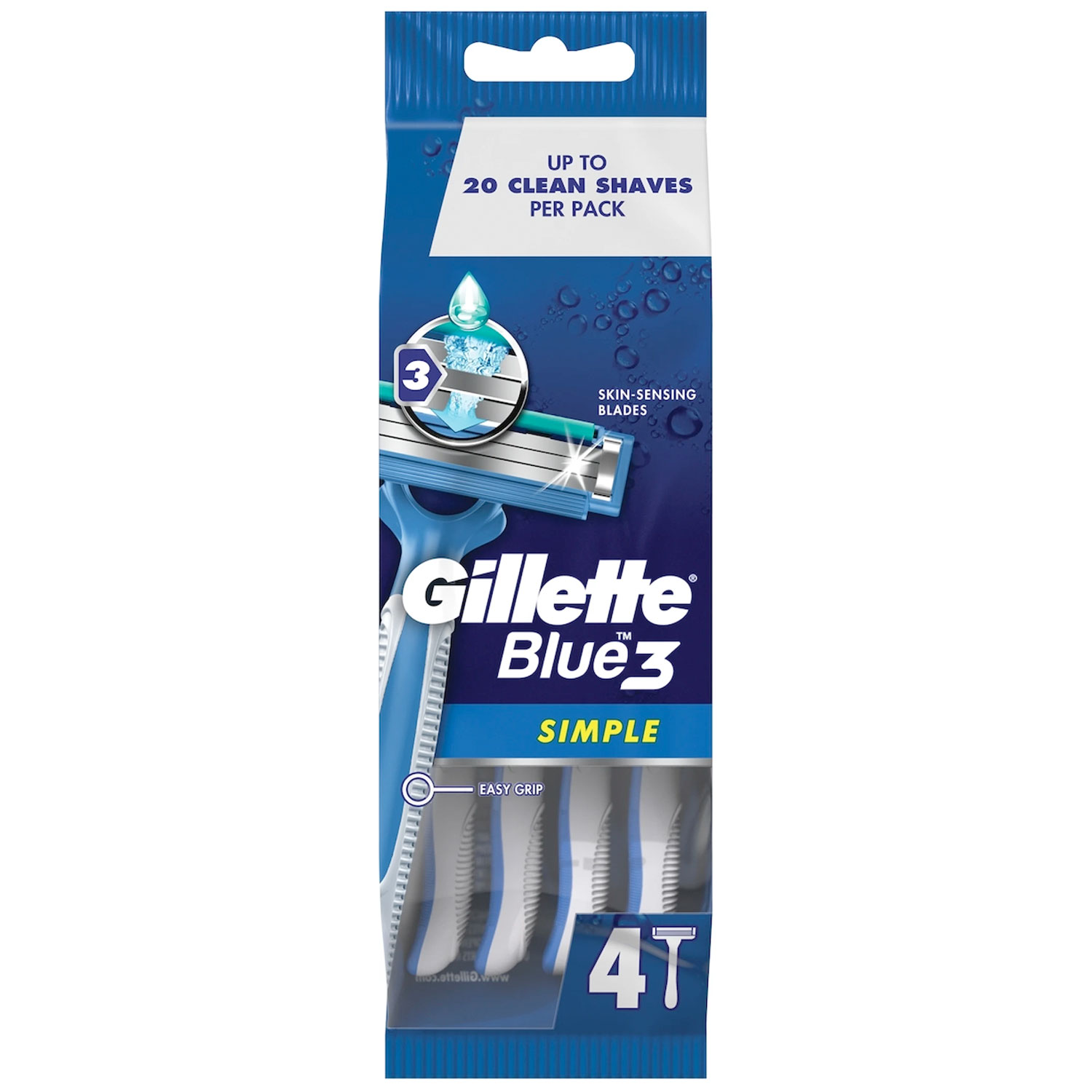 Gillette Blue3 Simple Einwegschaber 4 Stk