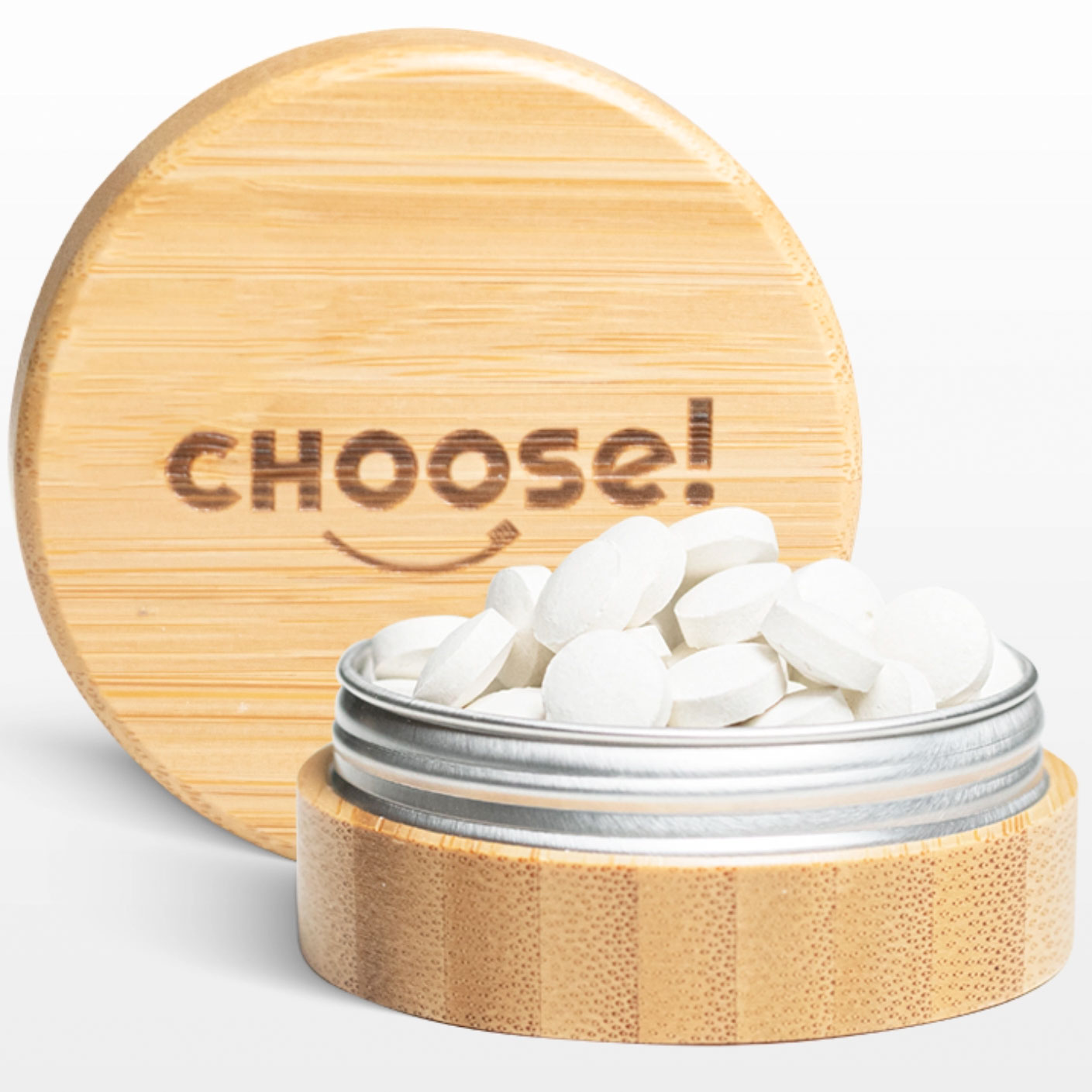 Zahnpasta-Tabletten CHOOSE! Karton 60 Stück.