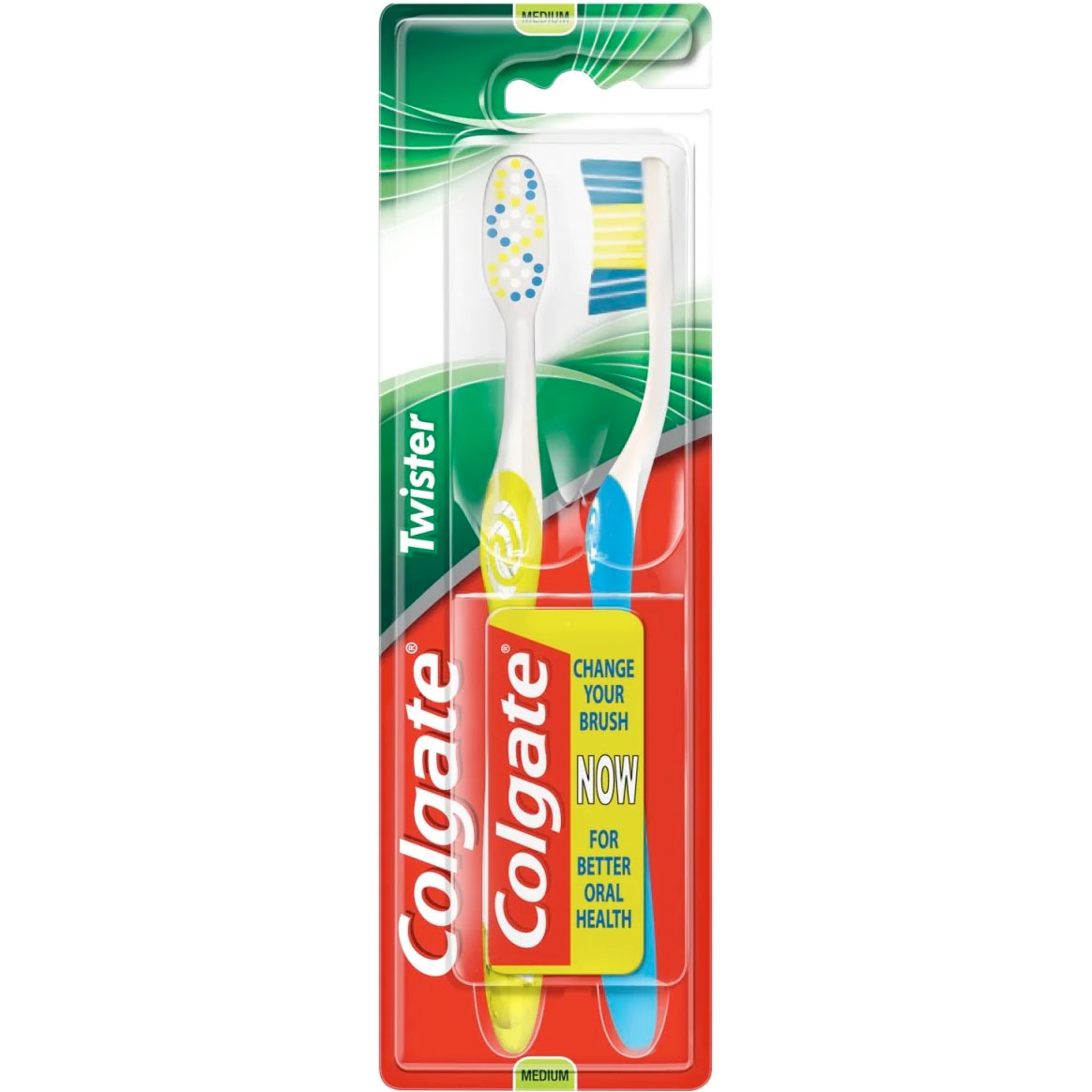 Colgate Zahnbürsten 2 Stk. Twister Medium