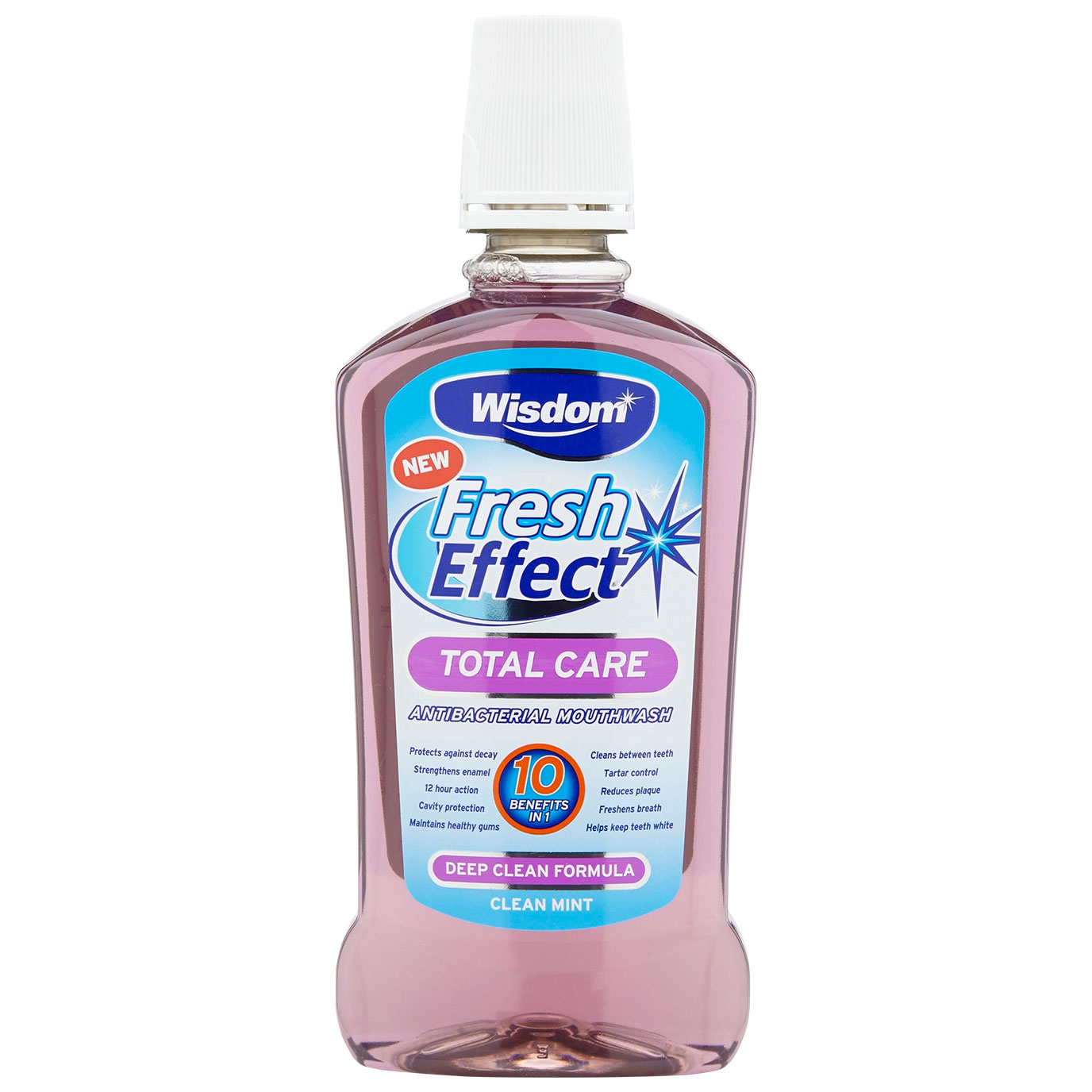 Mundskyl Wisdom Fresh Effect Total Care 10in1 500 ml.