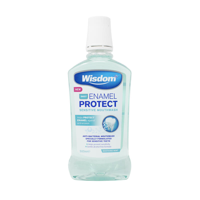 Mundwasser WISDOM Enamel Protect Extra Fluor 500 ml.