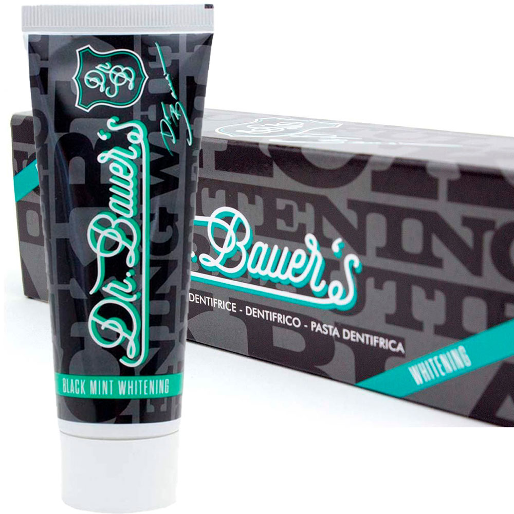 Dr. Bauer's Black Mint Whitening Tandpasta
