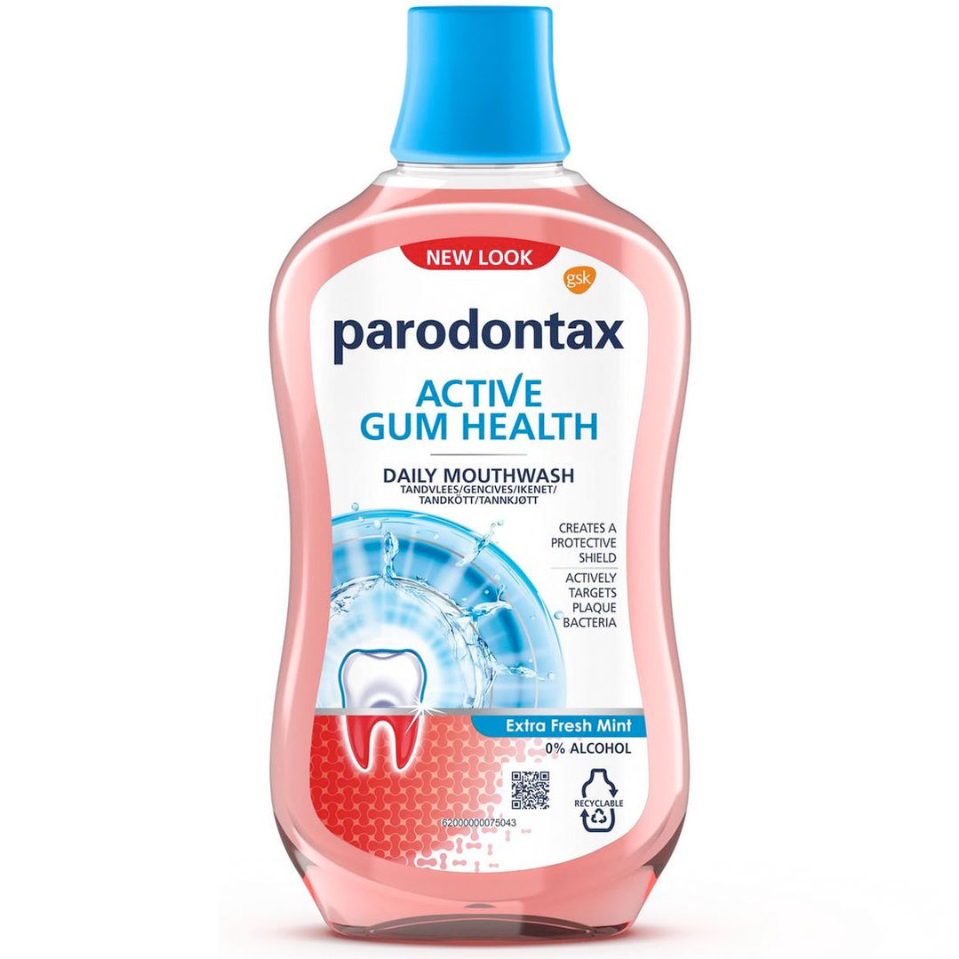Parodontax Mundwasser Active Gum Health Extra Fresh 500 ml.