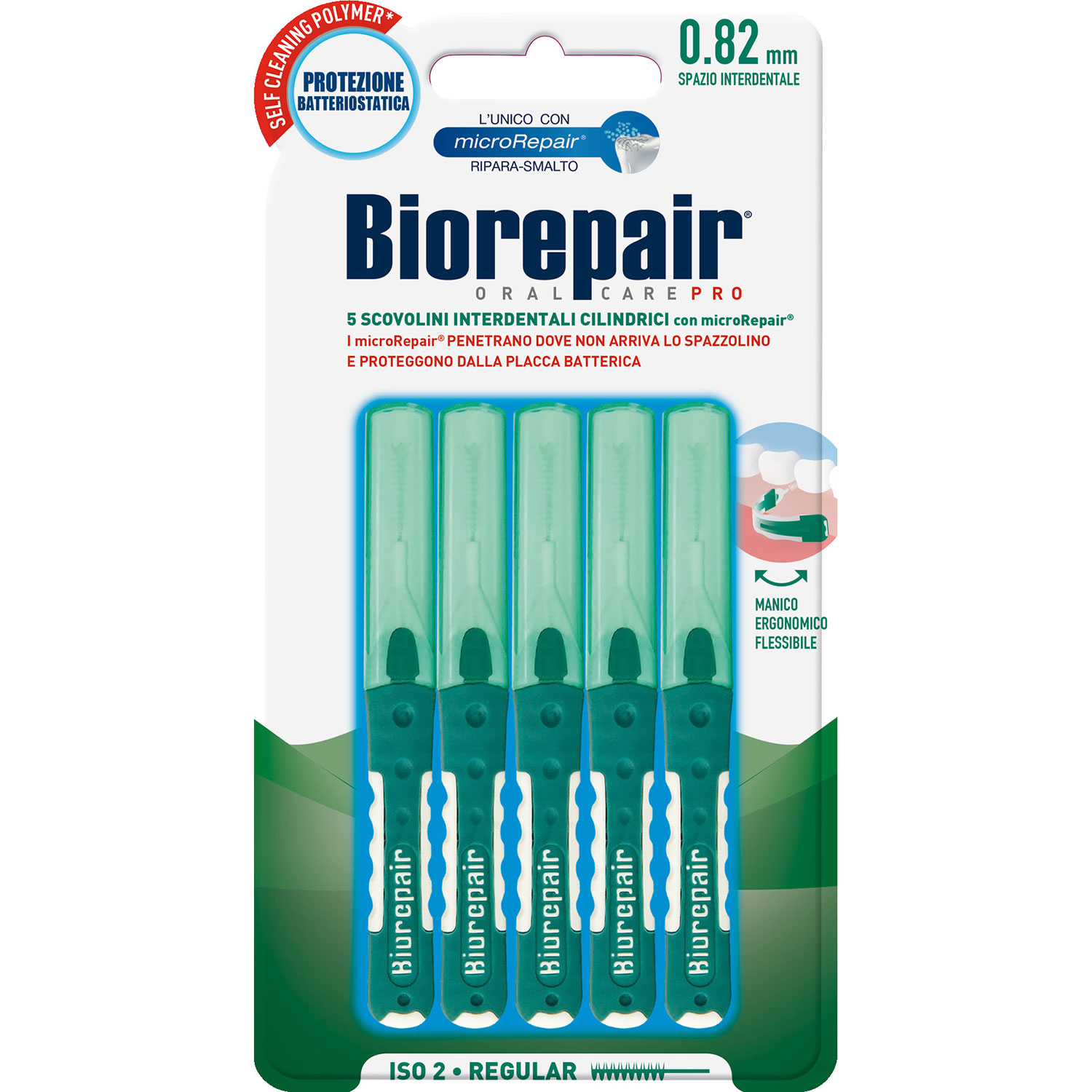 Biorepair Interspace-Bürsten 5 Stk. Normal 0,82 mm ISO 2