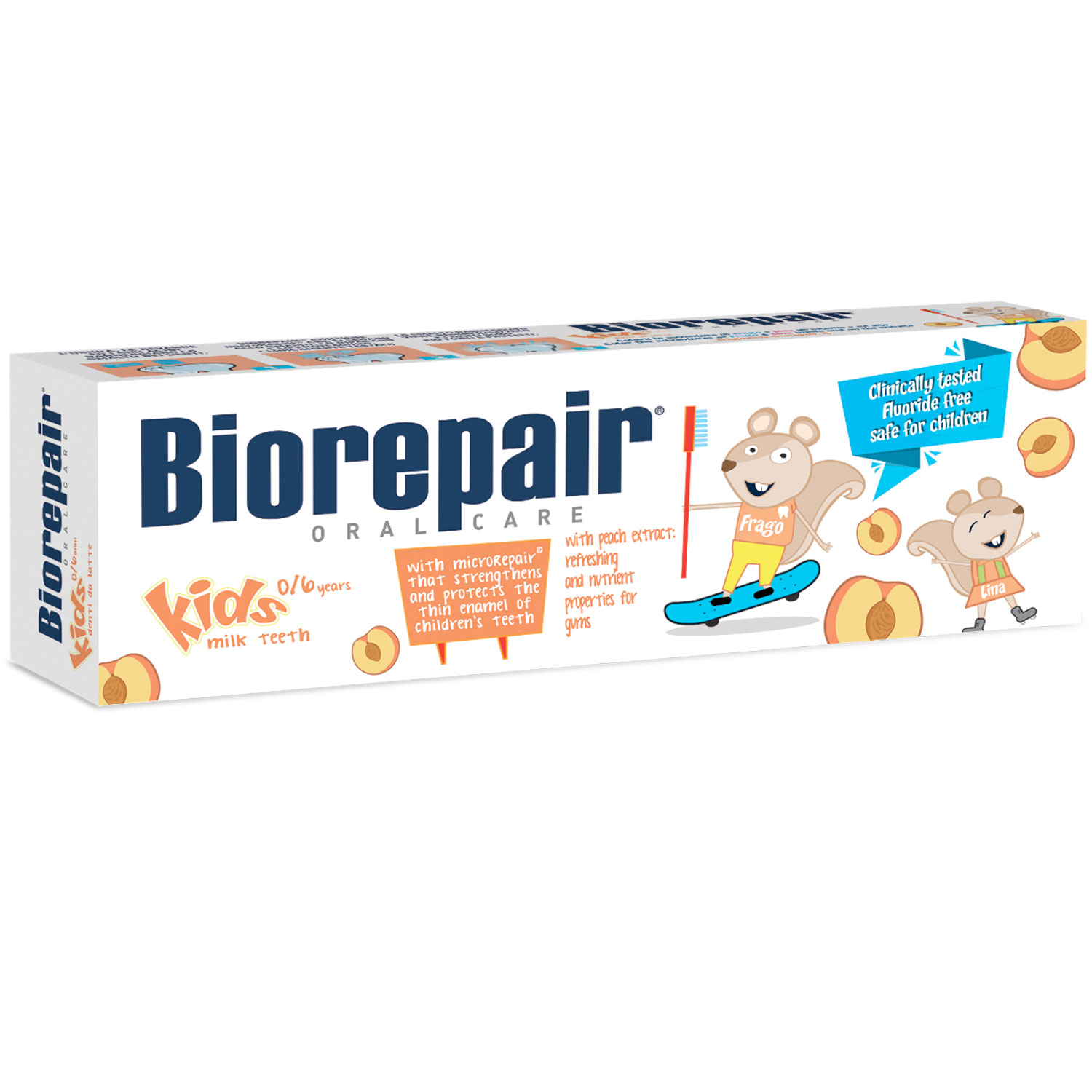 Biorepair Kinderzahnpasta Pfirsich 0-6 Jahre 50 ml