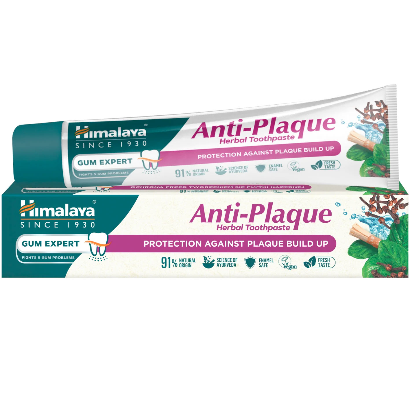 Ayurvedische Miswak Zahnpasta Himalaya Anti-Plaque Nelken Cinnamon 75 ml