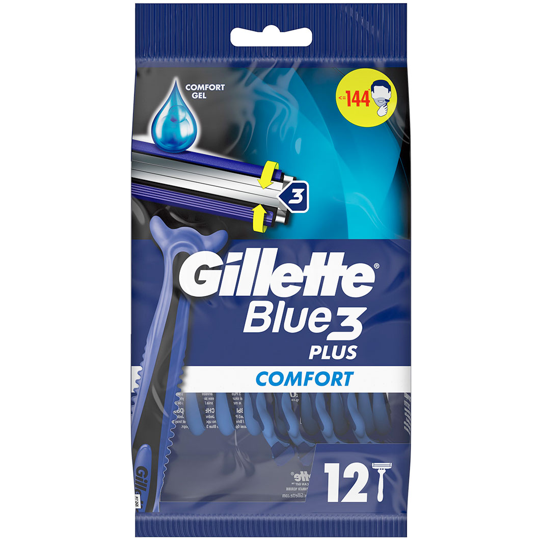 Gillette Blue 3 Plus Comfort 12 Stk. Rasiermesserschaber