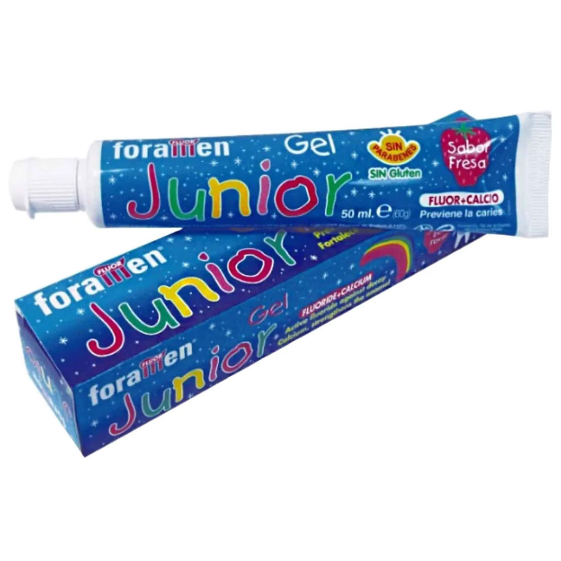 Børnetandpasta Foramen Junior Gel Strawberry 50 ml. - Foramen Tandpasta