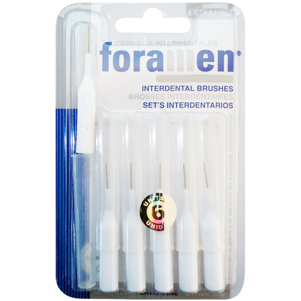 Mellemrumsbørster Foramen Extra Fine 1.1 mm. 6 stk.