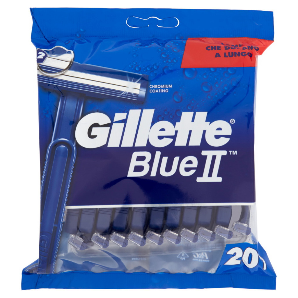 Gillette Engangsskrabere Blue II 20 stk. - Gillette Blue II