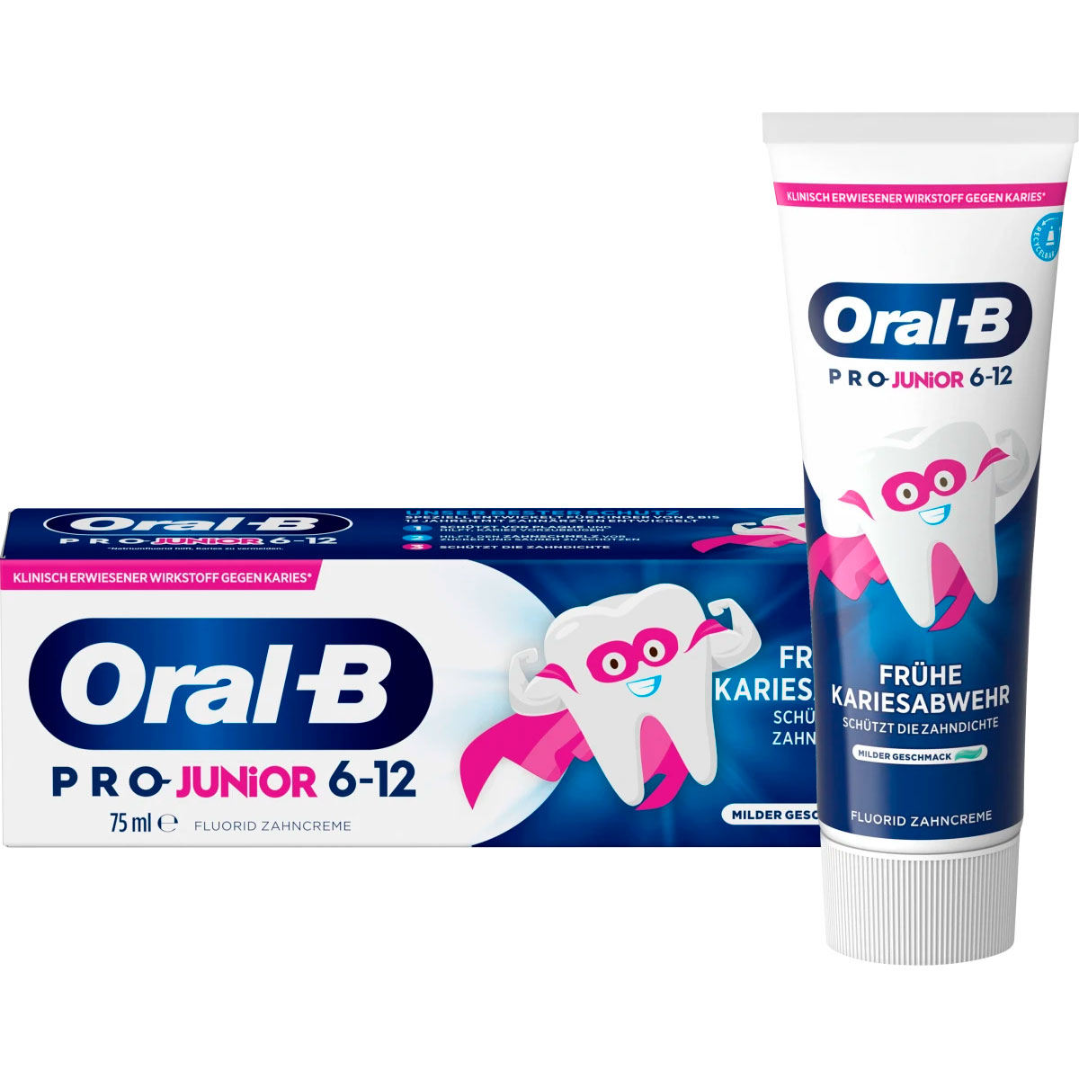 Oral-B Kinderzahnpasta Pro Junior 6-12 Jahre 75 ml.