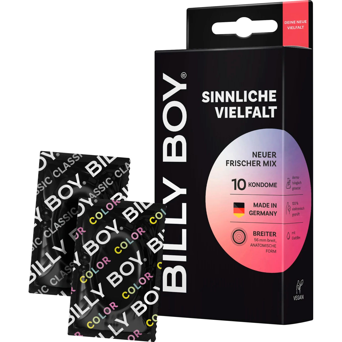 Billy Boy Kondome Sinnliche Vielfalt 56 mm 10 Stk.