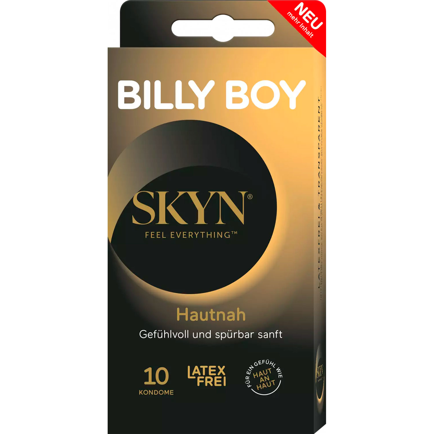 Latexfri Kondomer Billy Boy Skyn Hautnah Latexfri 53 mm 10 stk.