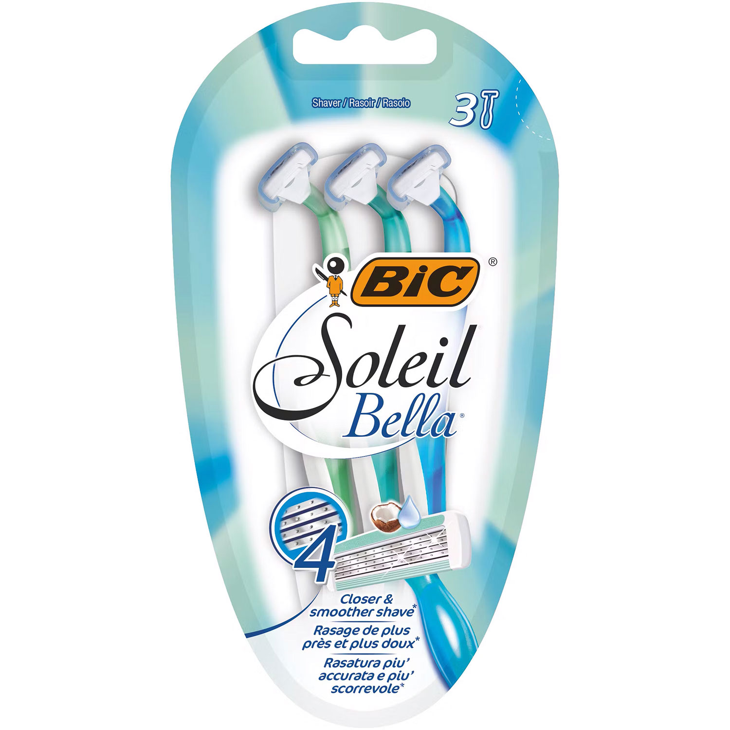 BIC Soleil Bella Engangsskrabere til kvinder 3 stk.