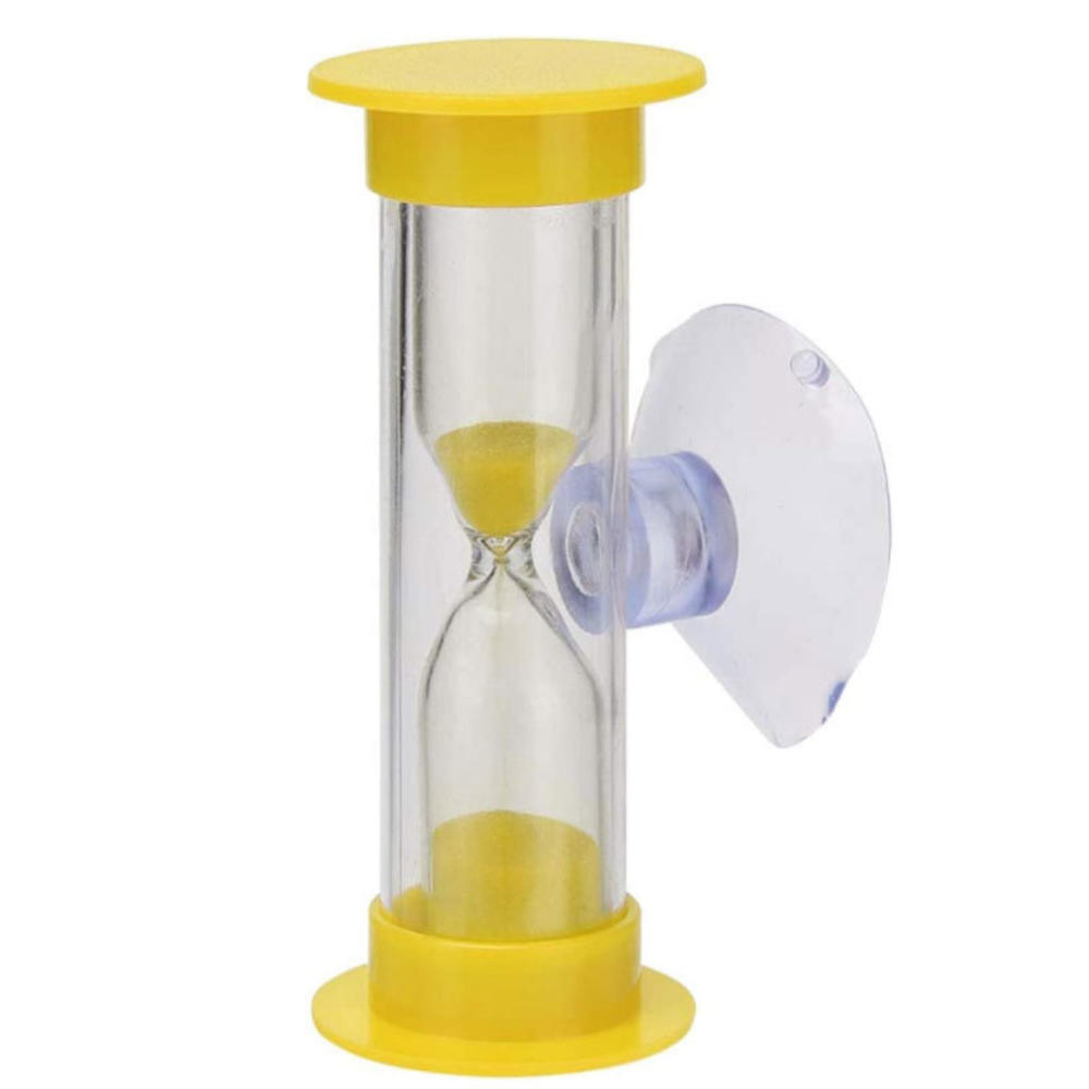Timeglas med Sugekop 3 Minutter GUL