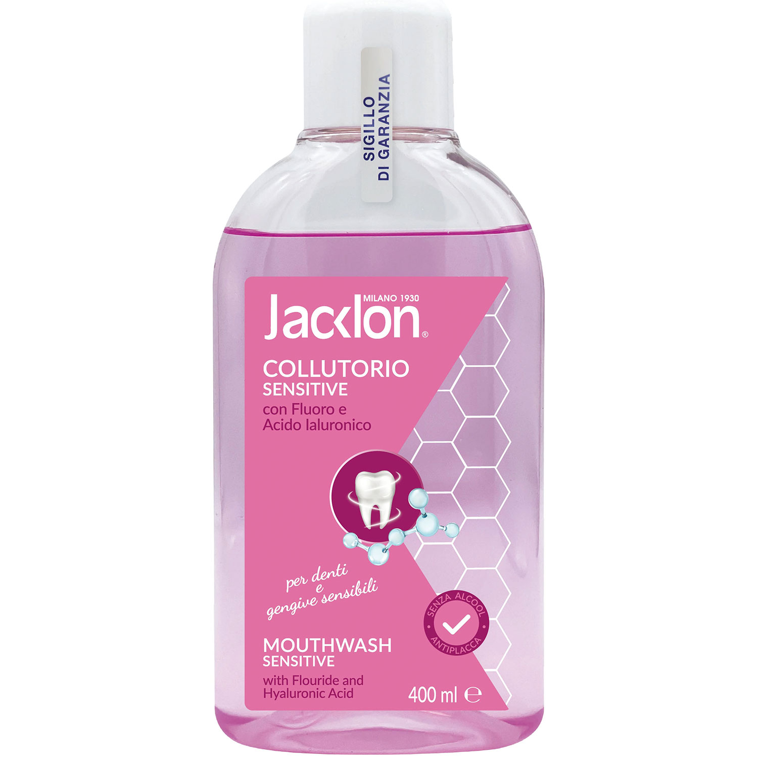 Sensitiv Mundspülung Hyaluronsäure & Fluor Jacklon 400 ml.