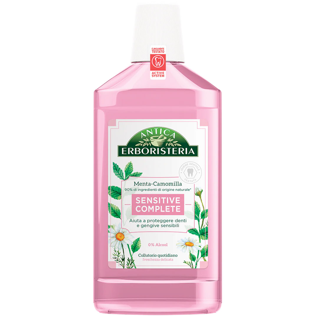 Sensitiv Mundspülung ANTICA Erboristeria Complete 500 ml.