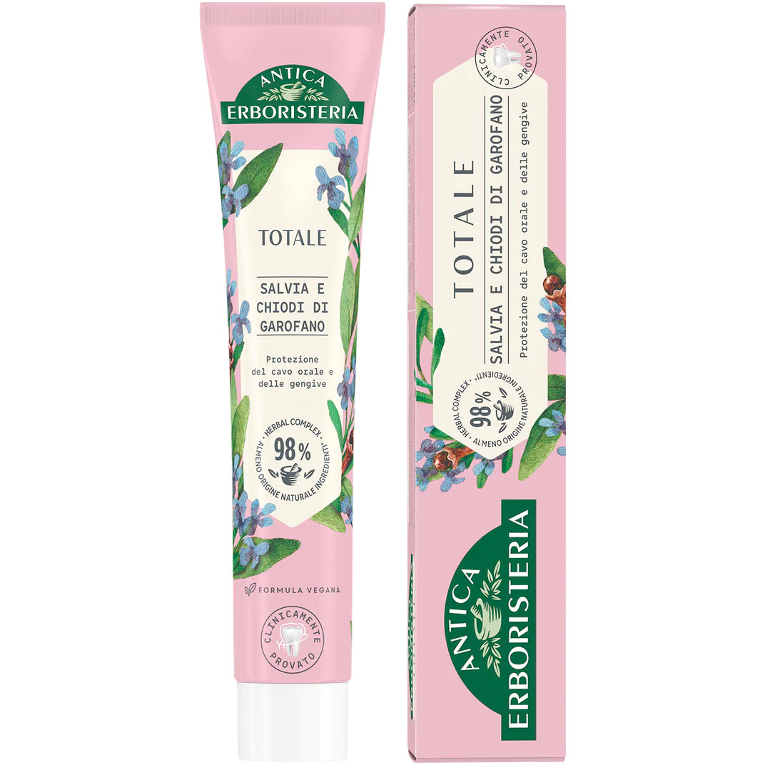 Natürliche pflanzliche Zahnpasta ANTICA Erboristeria Totale 75 ml.