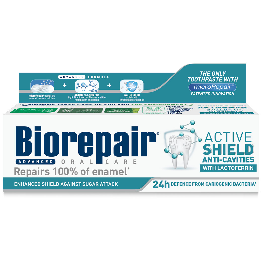Biorepair Zahnpasta Advanced Active Shield Anti- Cavity 75 ml