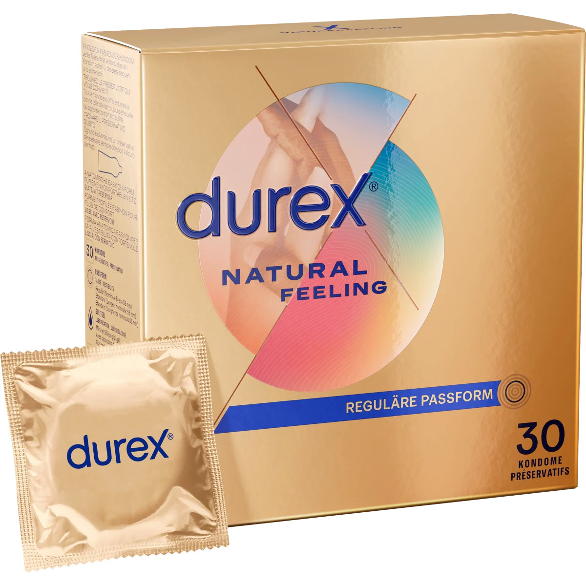 Latex-fri Kondomer 30 stk. Durex Natural Feeling