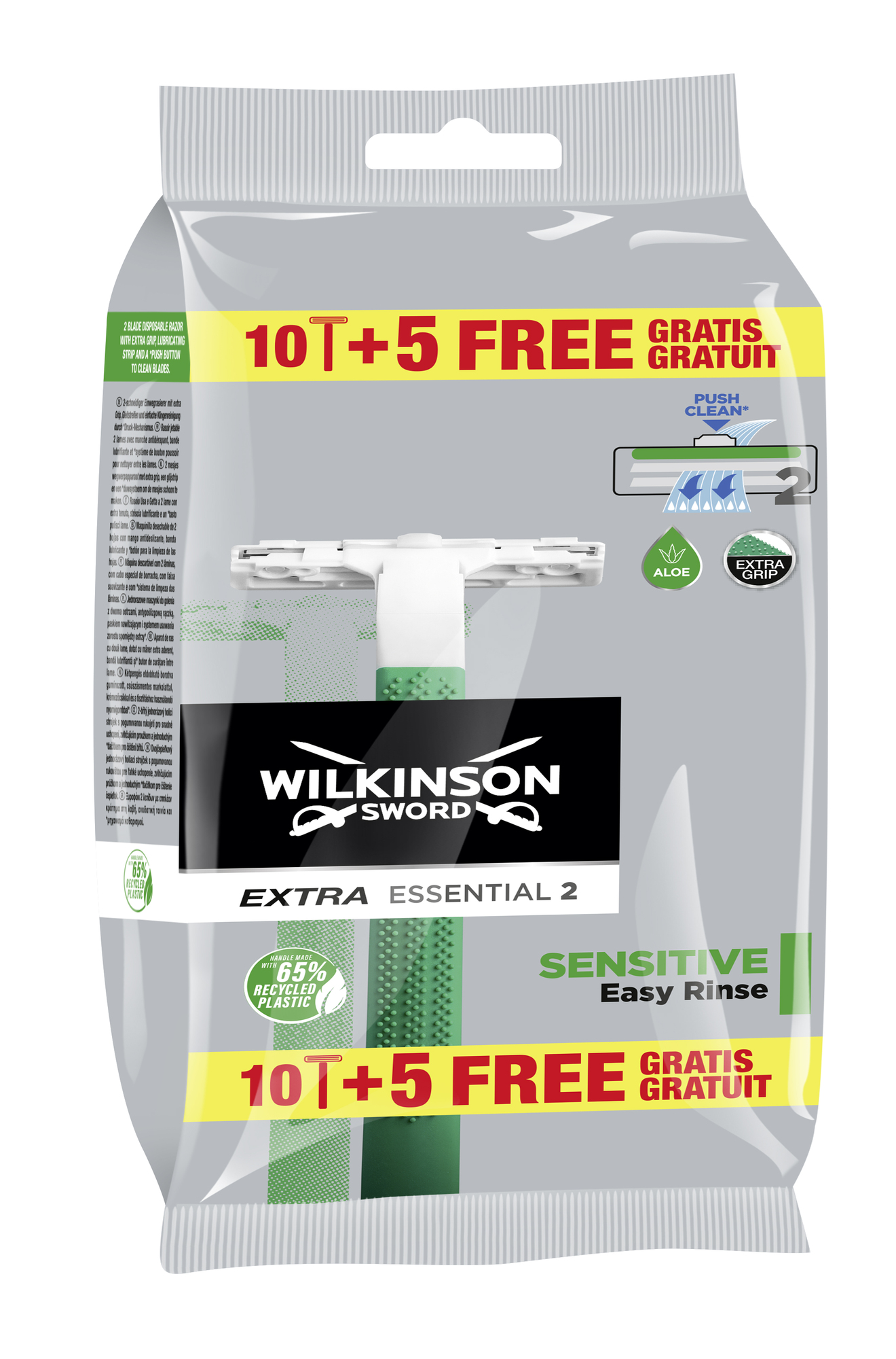 Wilkinson Einwegschaber 15 Stk. Extra 2 Essential Sensitive