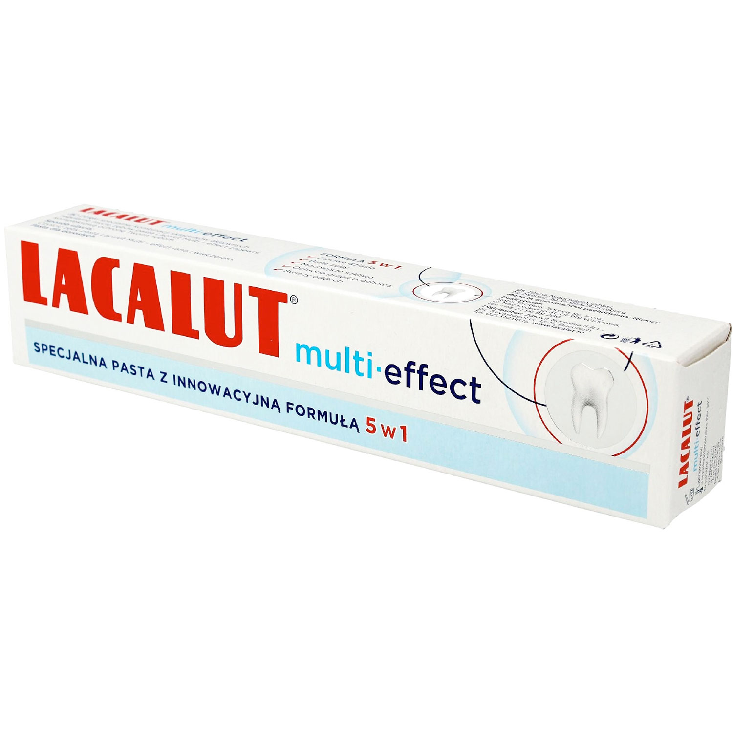 Lacalut Hydroxyapatit Tandpasta Multi-Effect 5 in 1 75 ml.