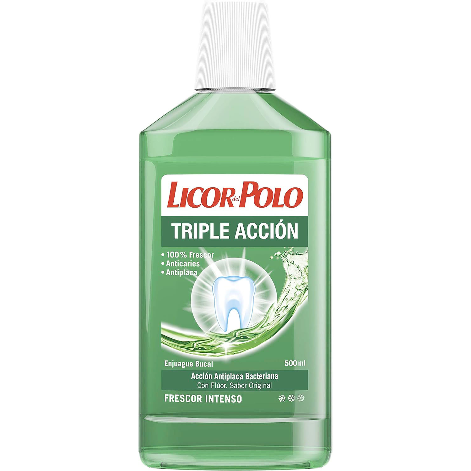 Mundwasser LICOR del Polo Triple Action 500 ml.