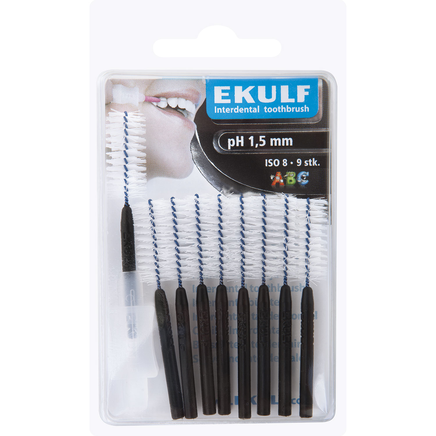 Ekulf ph Gap Bürsten 1,5 mm SCHWARZ