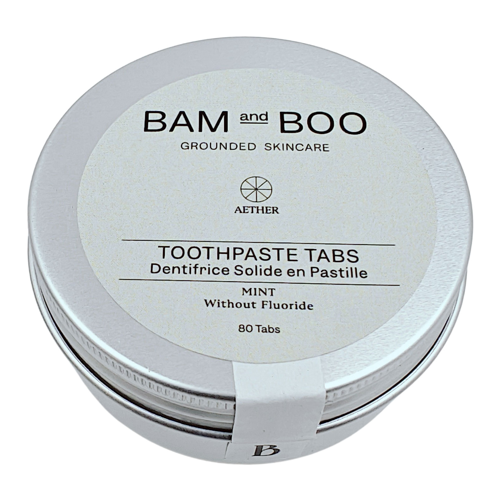 Zahnpastatabletten Bam&Boo Menthol ohne Fluor 80 Stk.