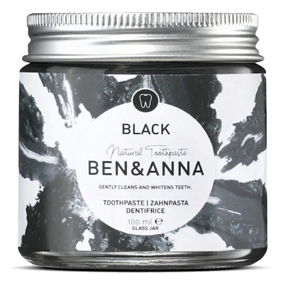 Natürliche Whitening Zahnpasta BEN & ANNA Holzkohle 100 ml.
