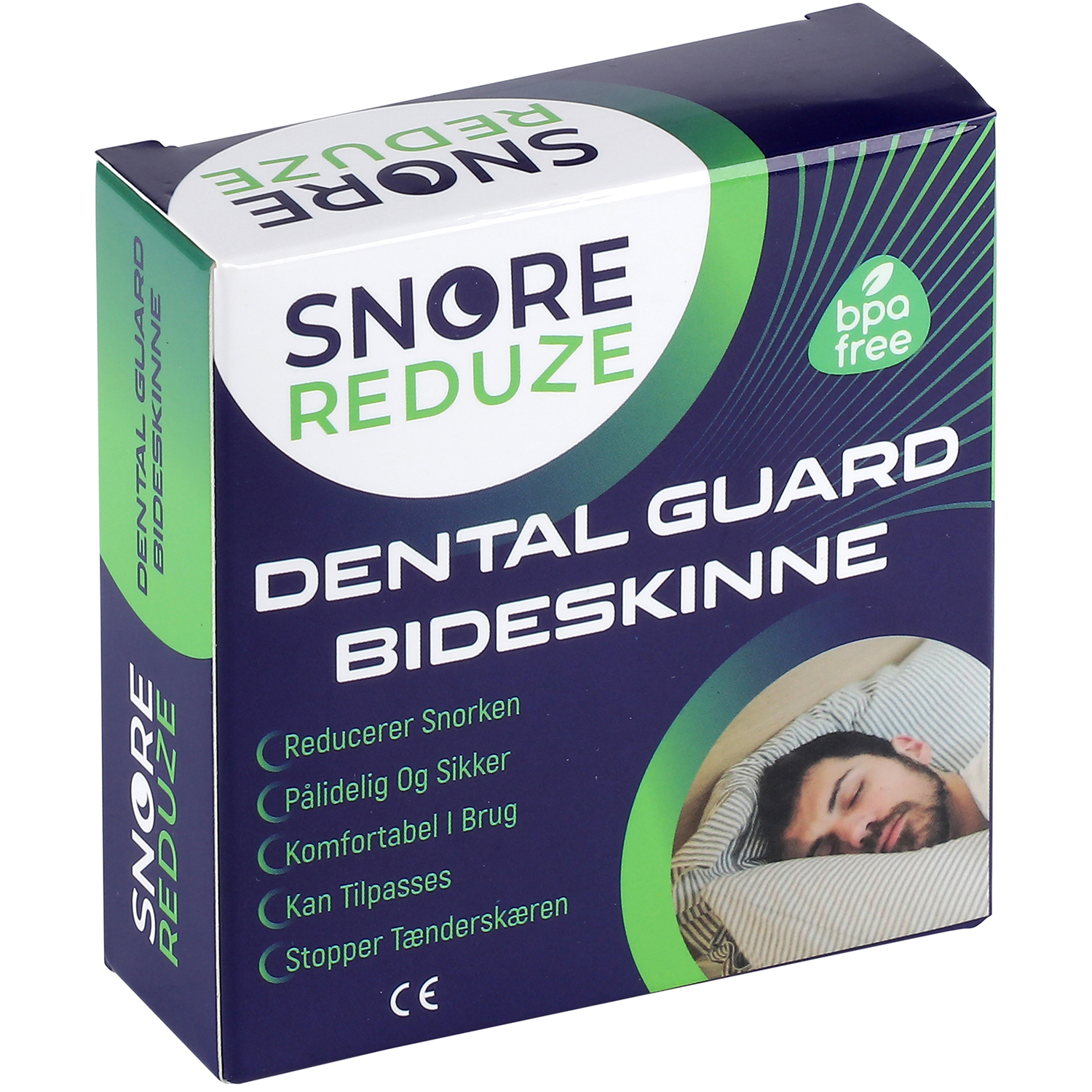 SnoreReduze Dental Guard Bideskinne Reducer skæren tænder og snorken