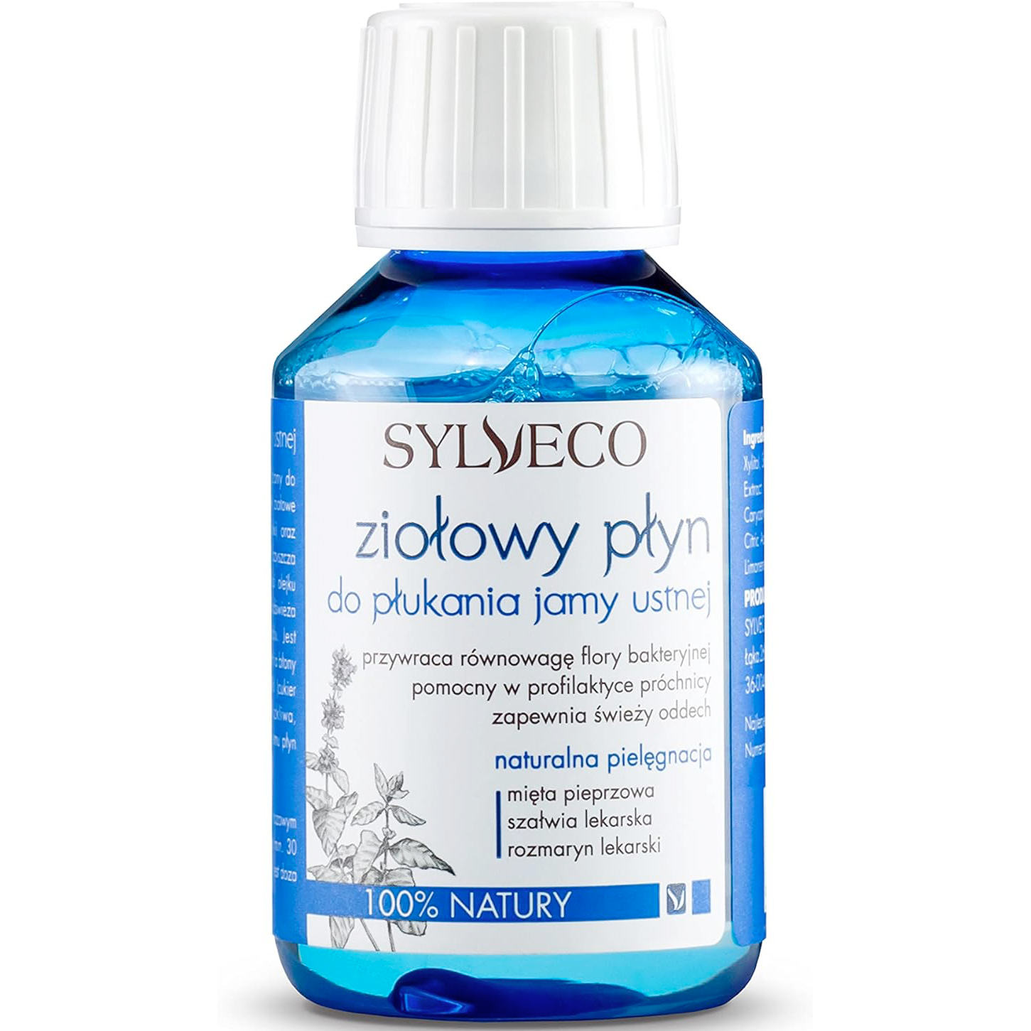 Sylveco Naturlig Herbal Mundskyl Xylitol 100 ml.