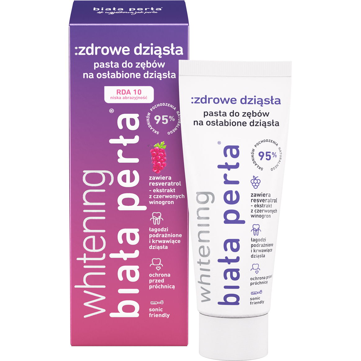 Paradentose Tandpasta BIALA PERLA Healthy Teeth Whitening 75 ml.