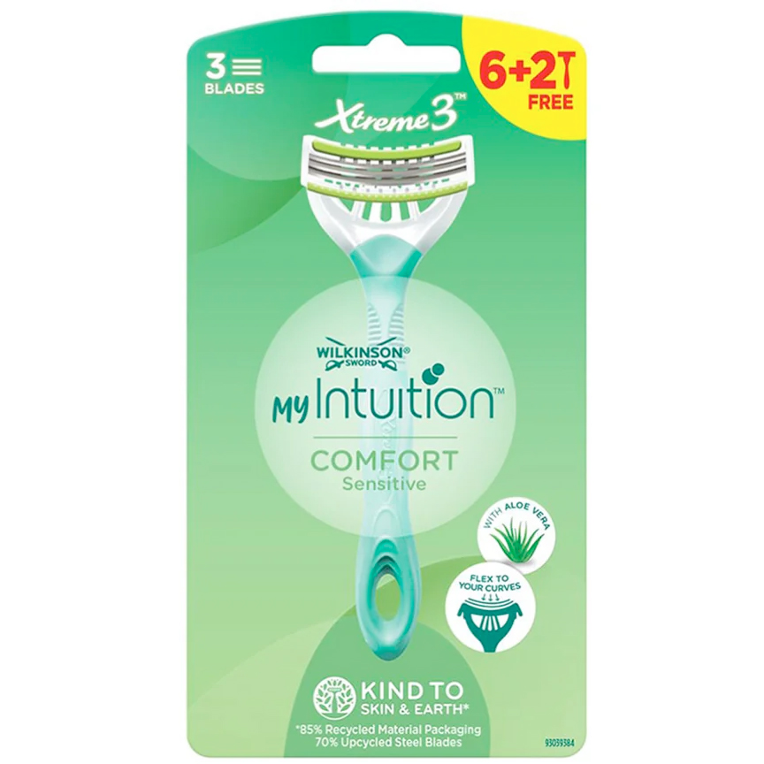 Wilkinson Engangsskrabere My Intuition Extreme 3 Sensitive Comfort 8 stk.
