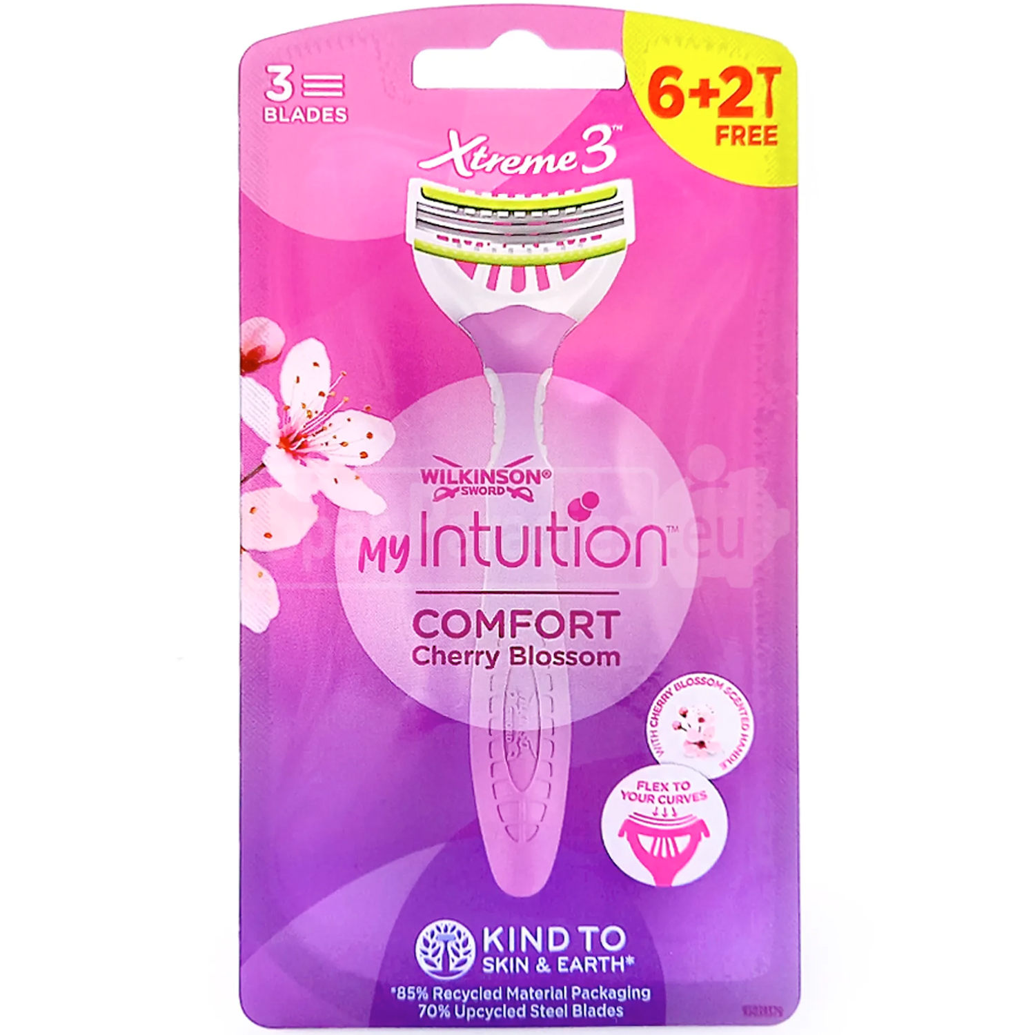 Wilkinson Engangsskrabere My Intuition Extreme 3 Cherry Blossom 8 stk.