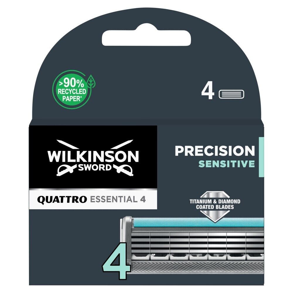 Wilkinson Quattro Titanium Precision Sensitive Rasierklingen 4 Stk.