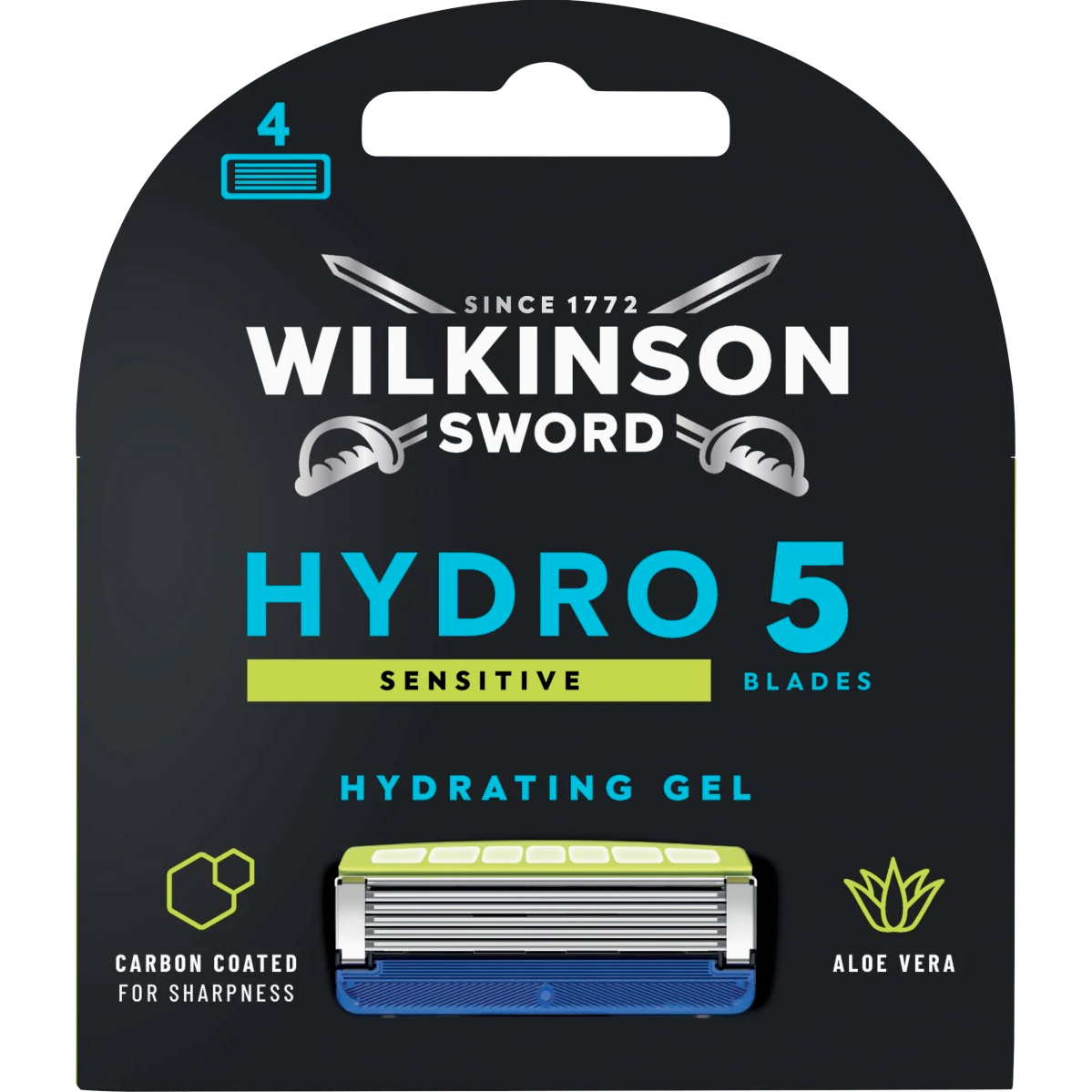 Wilkinson Sword Hydro 5 Sensitive Barberblade 4 stk.