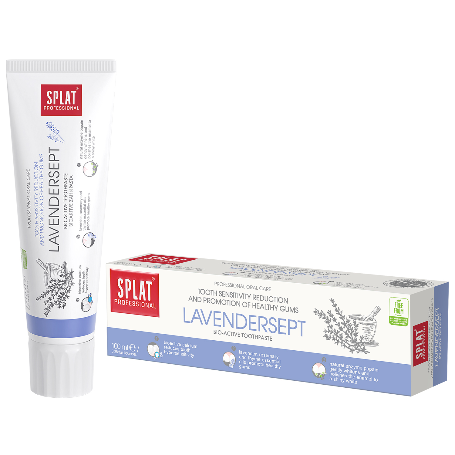 Splat Professional Lavendersept Zahnpasta Fluoridfrei 100 ml