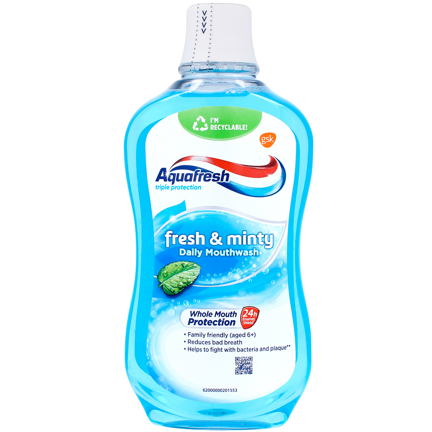 Aquafresh Mundwasser Fresh & Minty Daily 500 ml.