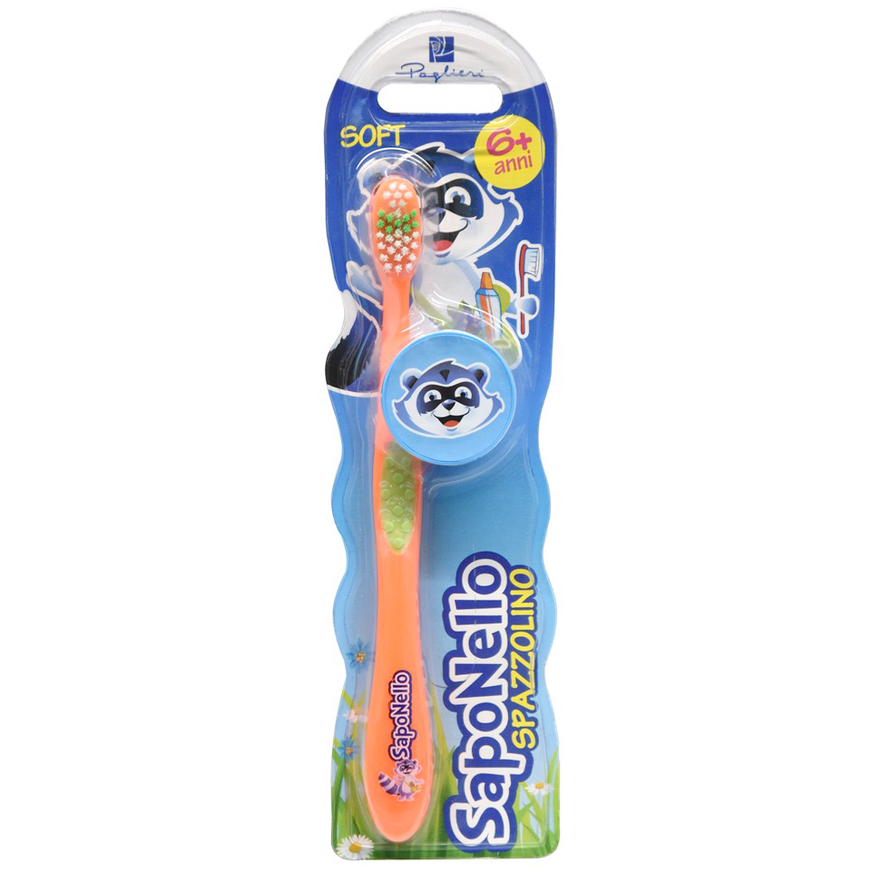 Kinderzahnbürste SAPONELLO Children Soft ORANGE